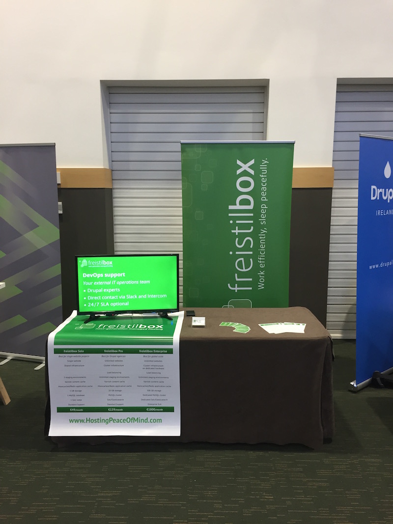 The freistilbox stand at DrupalCon Dublin 2016